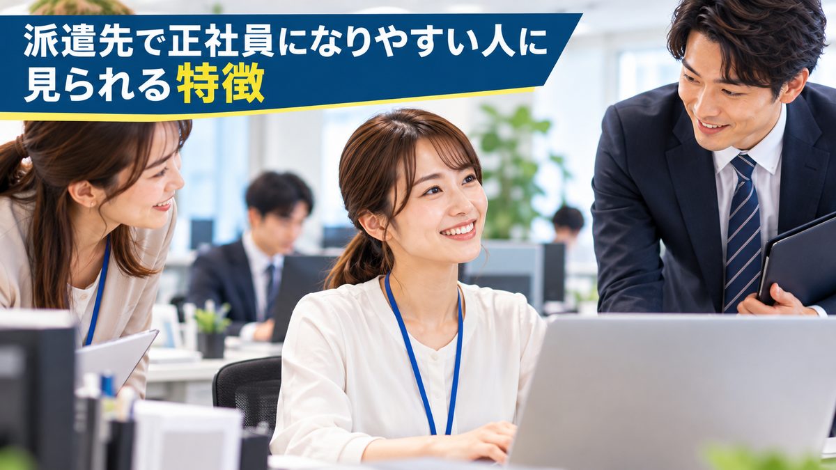 派遣先で正社員になりやすい人に見られる特徴